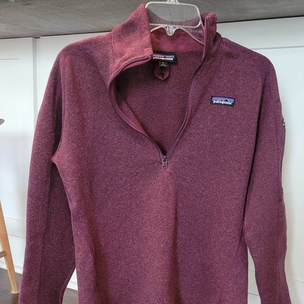 Maroon M Patagonia 1/4 zip Better Sweater
